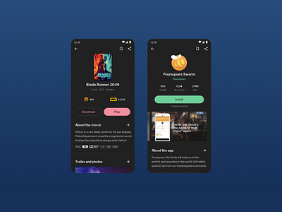 Cafe Bazaar Dark Mode android cafebazaar dark mode redesign