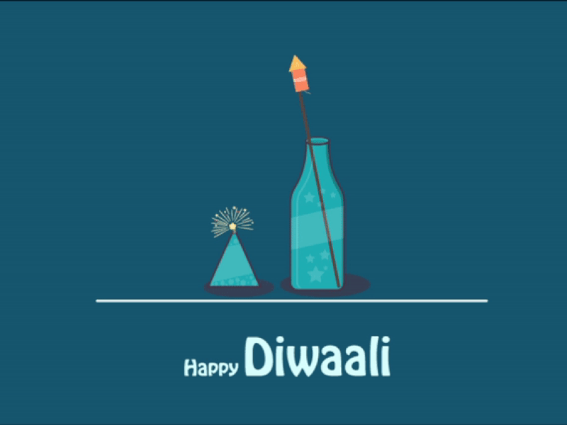 Happy Diwali atrective design diwali flat illustration minimal vector