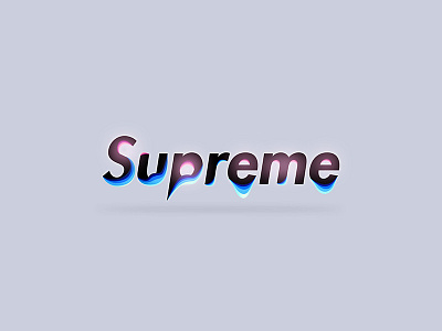 supreme font design