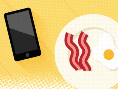 Weekend Breakfast breakfast digital edmonton granify halftones illustration mobile startup