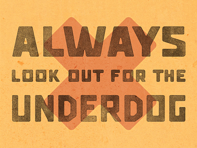 Underdog baturyn edmonton font poster quote specimen type design typography