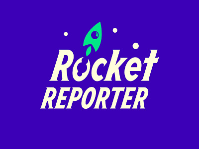 Rocket Reporter branding design edmonton icon logo rocket tech logo