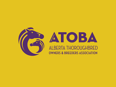ATOBA branding design edmonton horse icon illustration logo vector