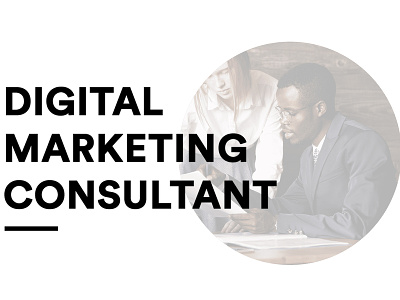 Digital Marketing Consultant Agency Web UI digital digital marketing consultant marketing