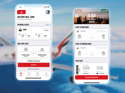 FLY EMIRATES APP REDESIGN - FLIGHT APP UX DESIGN