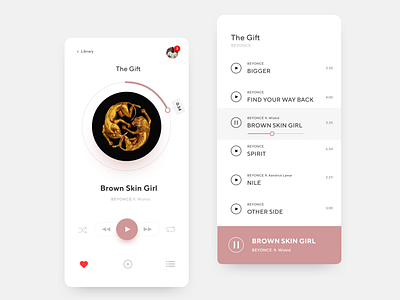 Music player app design music ui uidesign uidesigner uiux ux uxdesign web
