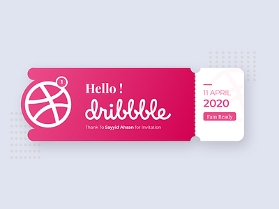 Hello Dribbble! design