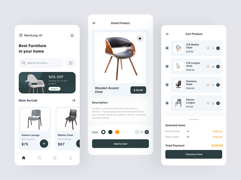 Furniture Shop App 🔥 by Ahmad Jaelani on Dribbble