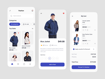 Pashion Store - Mobile App Design