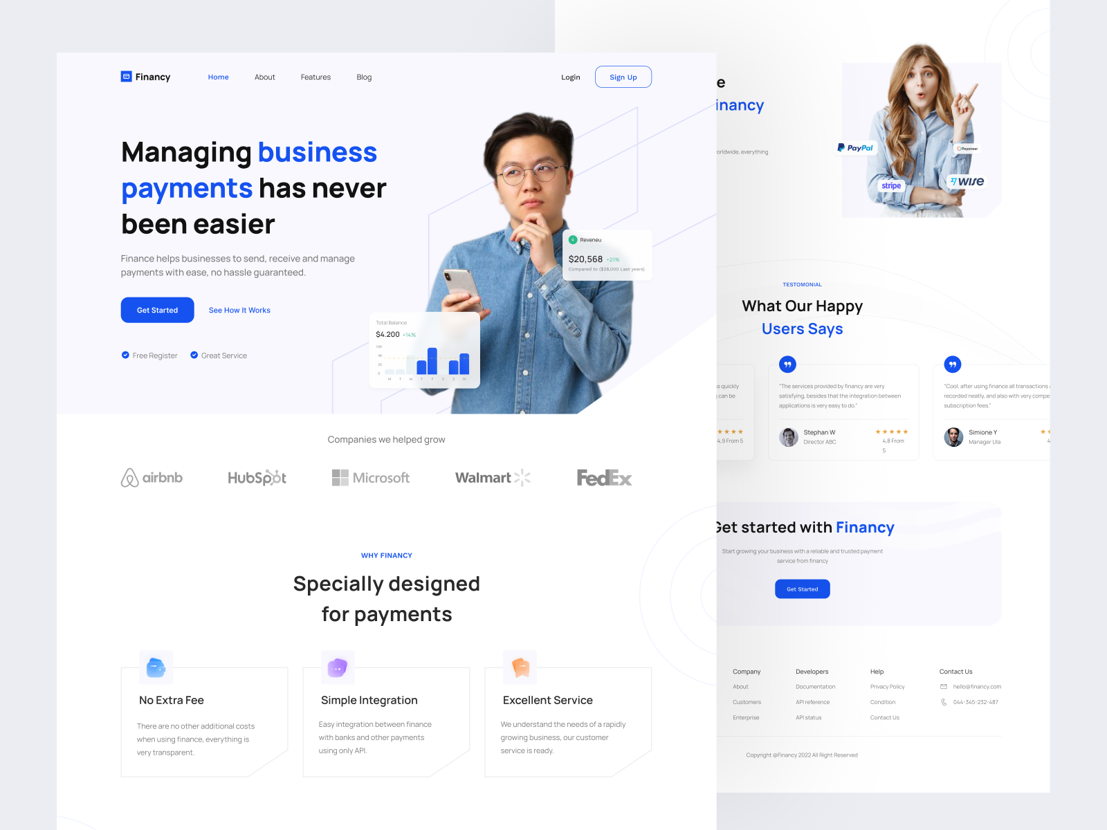 Financy - Landing Page