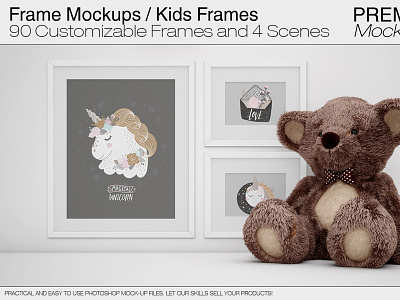 Frames Mockup - Kids Frames Pack
