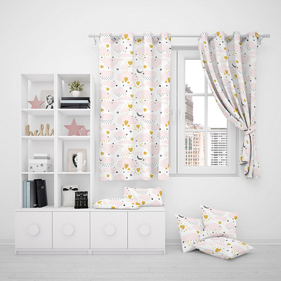 Curtains and Pillows Mockup Pack curtain curtain mock up curtain mock ups curtain mockup curtain mockups curtains curtains mockup decor interior interior mockup kids kids room marketing mockup pillow pillows realistic curtains room window