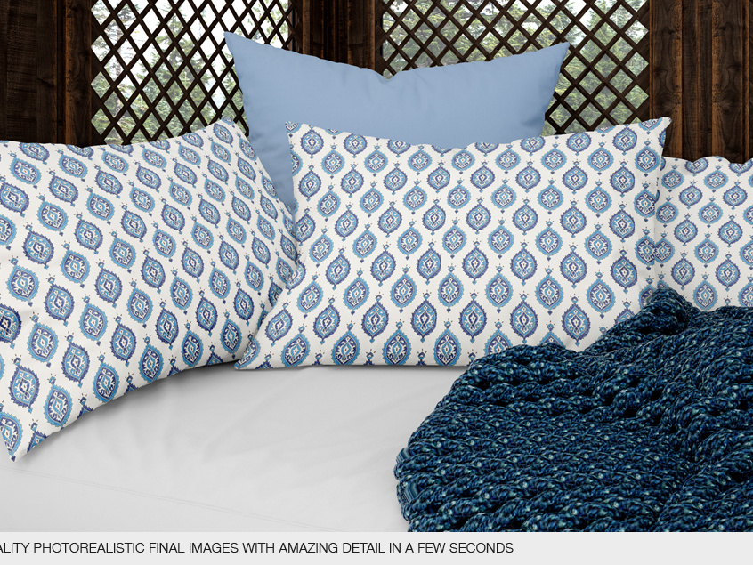 Throw Pillow Mockup designs, themes Piping Pillow Mockup 30x50cm by Mockup5