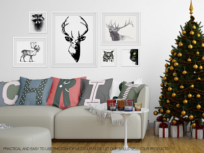 Christmas Pillows & Frames Pack