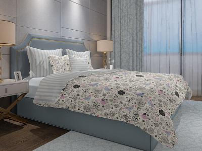 Bedding Mockup Set bed bed linens bed mock up bed set bedclothes bedding bedding and linen bedding set bedding sheets bedroom carpet mockup coastal bedroom coastal style double duvet linen mock up pattern pillow pillow cases