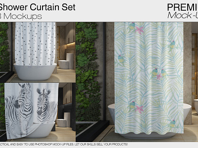 Shower Curtain Mockup Pack