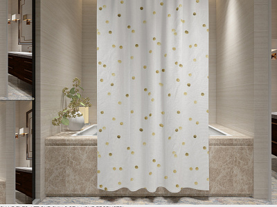 Shower Curtain Mockup Pack accessory bath bath curtain bathroom bathroom interior bathtub bottle ceramics clean curtain custom design customizable decor decoration design domestic permium personalized shower curtain smart object sublimated