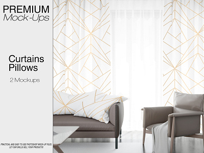 Pillows and Curtains Mockup Pack curtain curtain mock up curtain mock ups curtain mockup curtain mockups curtains mockup decor interior interior mockup living room mockup marketing mockup pillow realistic curtains room window