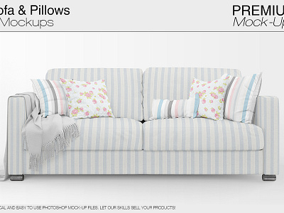 Sofa & Pillows Mockup Pack