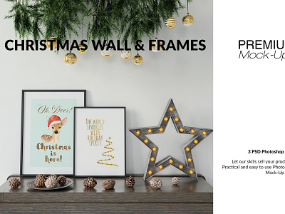 Christmas Frames & Wall Set