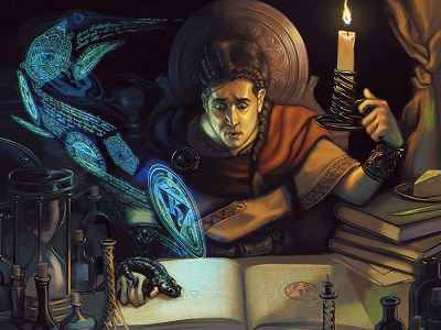 New Magic digital fantasy illustration magic spells