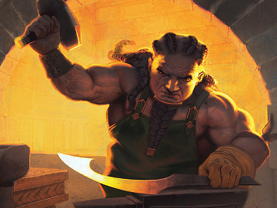 Marcel Mercado Southlands Ch7 blacksmith dwarf kobold press