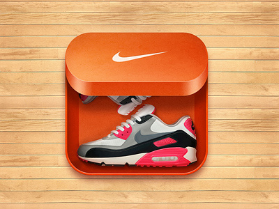 Nike Air Max air box cute icon ios iphone nike sneaker ui