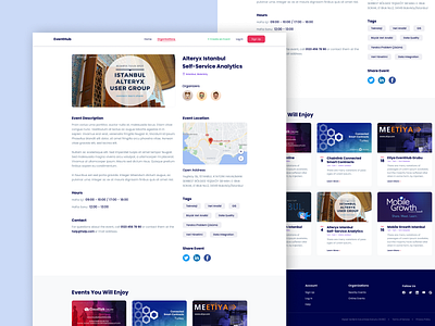 Event Website - Detail Page design designer designs e commerce event event website events flat typography ui ux web webdesign website website concept website design website designer