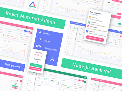 React Material Admin with Node.js Backend