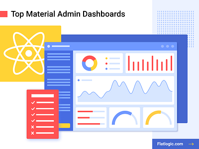 Top Material Admin Dashboards admin article blog dashboad design graphic design illustraion interface material mobile ui ui design uiux ux web