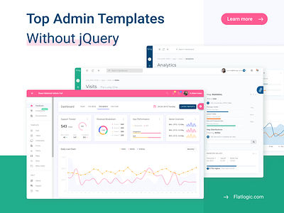 Top Admin Templates Without jQuery