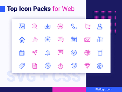 Top Icons Packs and Resources for Web article blog css design graphic design iconpack icons iconset illustraion interface line svg ui ui design ux web webdesign webdev webdeveloper