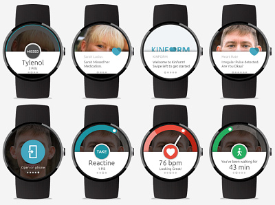 Kinform - Smartwatch brand design mobile product design smartwatch user experience user interface