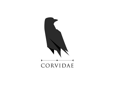 Corvidae Logo brand identity design graphic design illustration logo