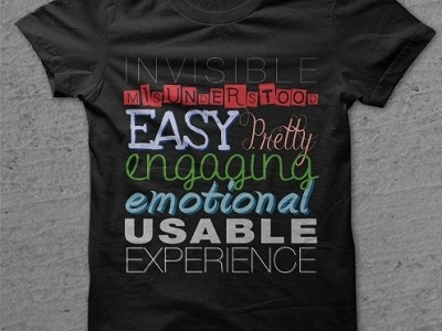 UX Themed T-Shirt design graphic design typography ui user experience ux