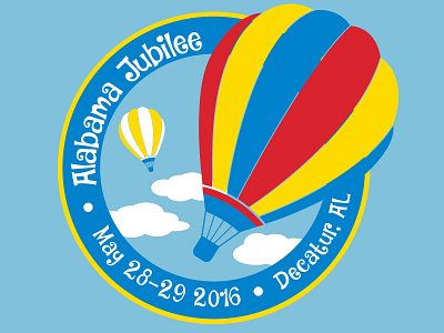 Alabama Jubilee T-Shirt Design alabama balloon illustration screen printing tshirt