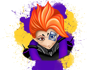 Overwatch - Moira character gaming illustration overwatch procreate sketch