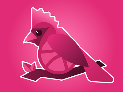 Dribbblird bird branding dribbble illustration stickermule stickers