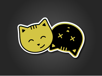 Schrodinger's Cat cat pin schrodinge sticker
