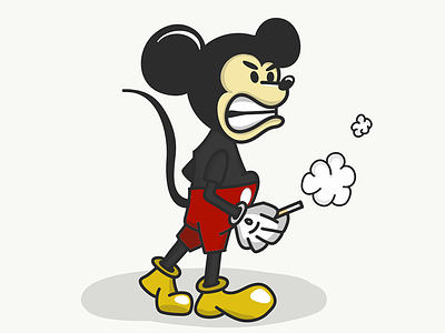 Mickey Mad adobe draw cartoon disney draw illustration ipad mickey mickey mouse mouse quickie mickey vector