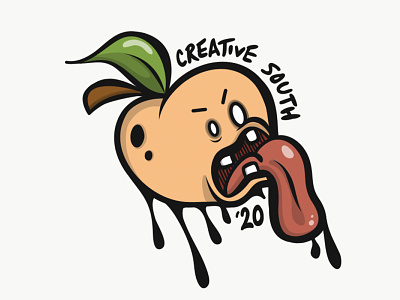 Creative South 2020 adobe draw cartoon draw illustration ipad monster peach sketch vector