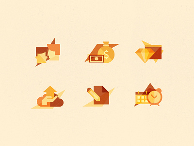 Icon set for Zeit calendar clock diamond hand icon iconography icons money pencil people