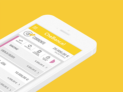 Chebanca Mobile Banking App app banking ios menu mobile