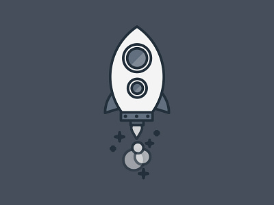 Rocket icon illustration rocket startup