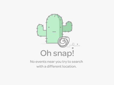 No Events Near You cactus enter location error icon location page search