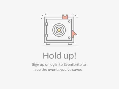 Saved Event Logged Out error eventbrite icon log in page safe sing up