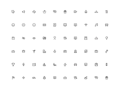 Eventbrite Icon Suite icon iconography icons outline set suite ui