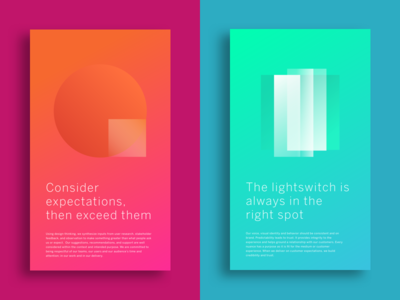 Tenets of good design color design gradient poster tenets of good design ui