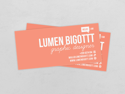 Lumen Bigott Minicard - Business Cards