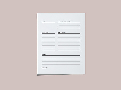 Notepad daily planner desk pad list notepad productivity